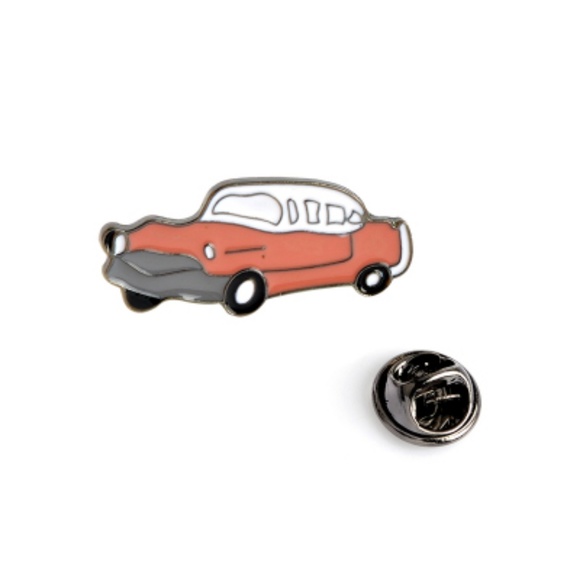 Cool Vintage Car Flower Enamel Pins - Picture 4 of 8